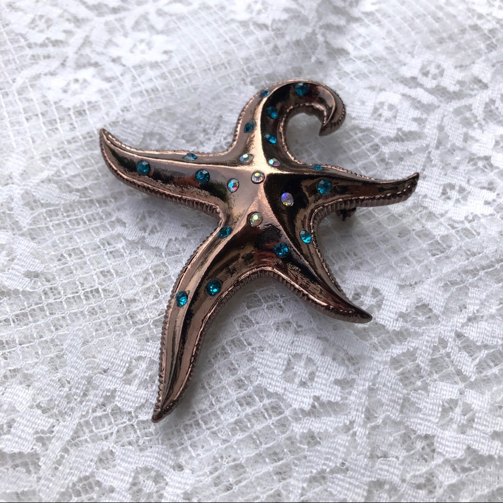 ✨2/$15-Starfish Brooch/Pendant